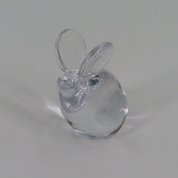 Maleras Clear Crystal Glass Mouse Figurine Statue 2.5in Signed Base Freestanding - Picture 3 of 12